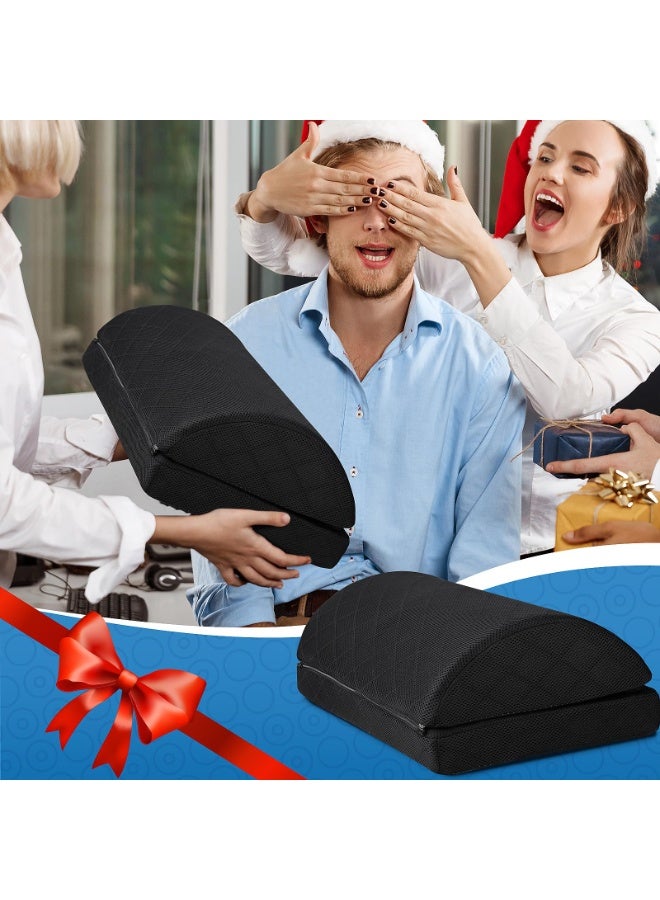 مسند قدم قابل للتعديل من الفوم تحت المكتب للعمل والألعاب - أسود - Image 5