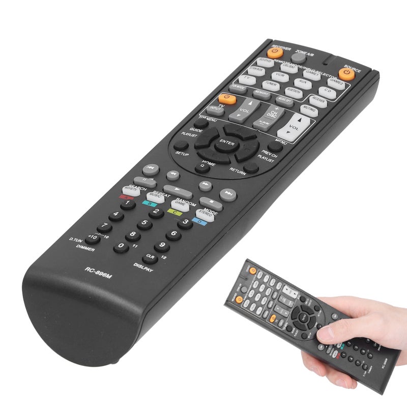جهاز التحكم عن بعد RC-896M البديل المثالي لجهاز التحكم عن بعد لجهاز استقبال الصوت والفيديو من Onkyo - مصنوع من مادة ABS عالية الجودة باللون الأبيض لنظام الصوت المنزلي - Image 5