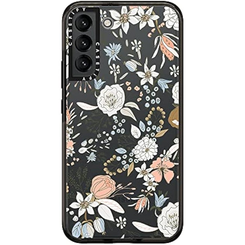 Casetify Impact Case for Samsung Galaxy S22+ - Abstract Modern Coral - Clear Black - Image 3