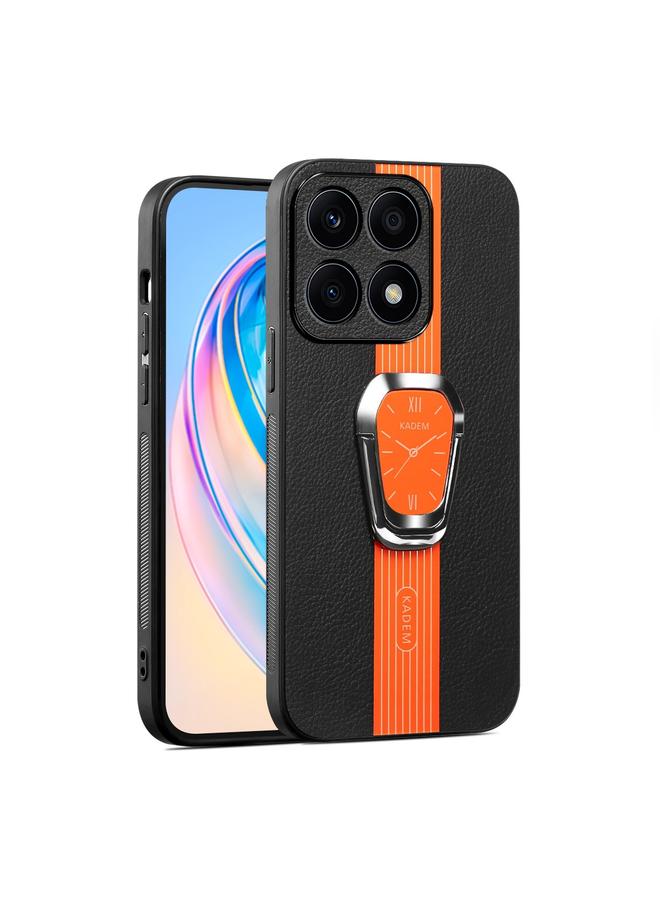 S-TOP Case For Honor X6A Magnetic Litchi Leather Back Phone Case with Holder - Image 1