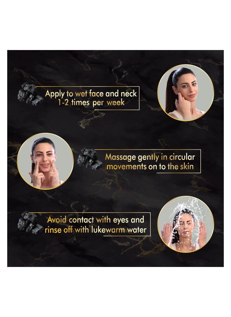 Cool & Cool Regenerating Face Scrub for Oily Skin | Activated Charcoal, Deep Cleanses & Gently Exfoliates Skin, 100ml