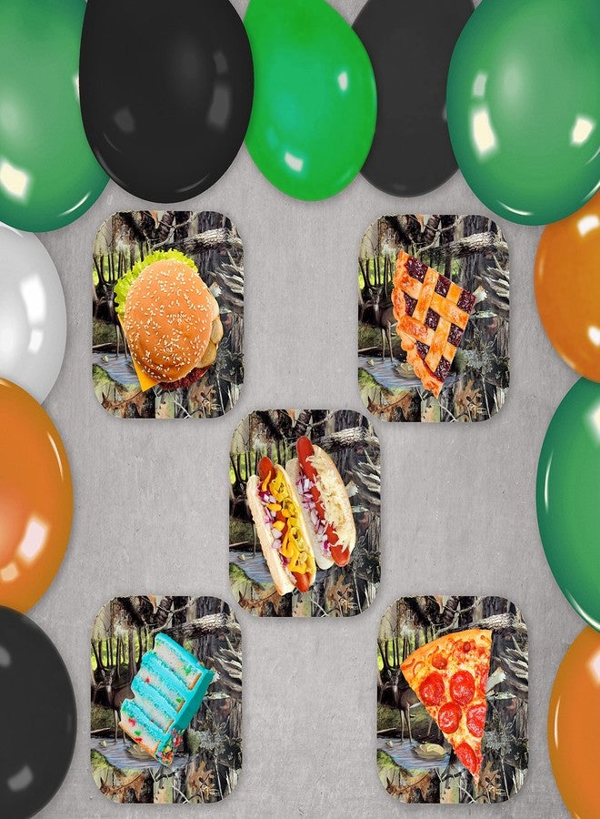 Havercamp Next Camo 7" Deer Plates (24 pack)! 24 Hunting Camo Square Dessert Plates. Great for Hunter Themed Party, Camouflage Motif, Birthdays, Graduations, Outdoor Family Picnic. - Image 5