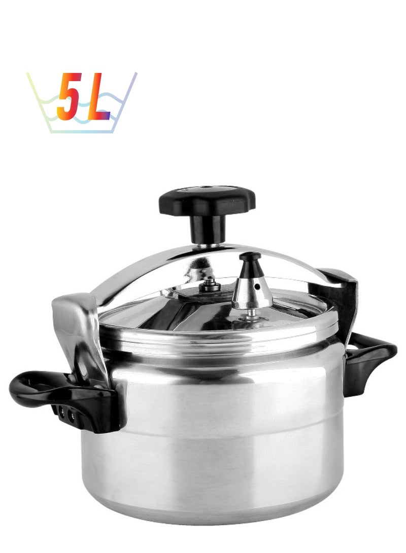 DESSINI Durable Aluminium 5 Liter-Security Pressure Cooker With Lid - Image 1