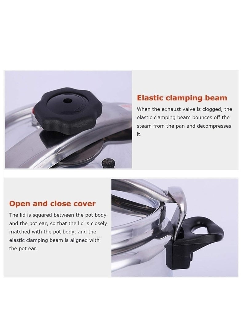 DESSINI Durable Aluminium 5 Liter-Security Pressure Cooker With Lid - Image 4