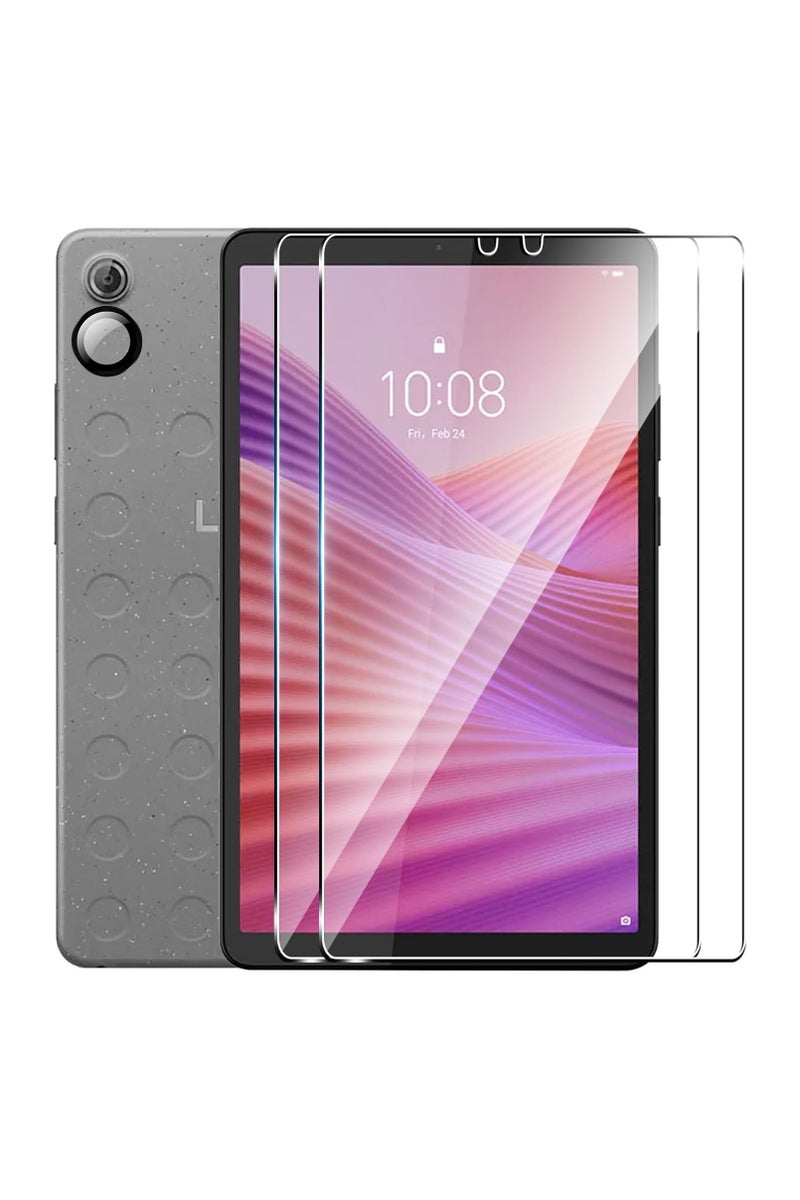 Compatible with Lenovo Tab One 8.7-inch 2025 (TB305FU/TB305XU) screen protector, 【2+1 pack】 camera lens protector + high-definition 9H hardness tempered glass screen protector - Image 1
