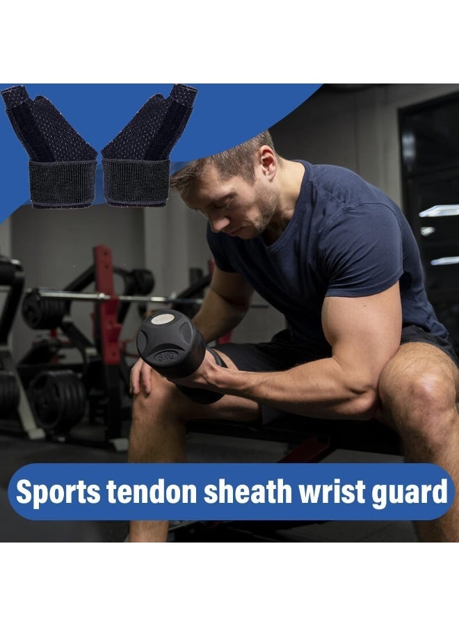 Adjustable Thumb Brace and Wrist Stabilizer (2 Pack), Carpal Tunnel Support Splint with Finger Straps, Universal Pain Relief Hand Wraps for Arthritis and Tendonitis - Image 1