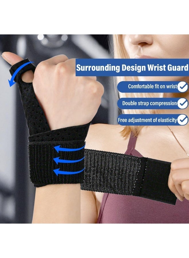 Adjustable Thumb Brace and Wrist Stabilizer (2 Pack), Carpal Tunnel Support Splint with Finger Straps, Universal Pain Relief Hand Wraps for Arthritis and Tendonitis - Image 5