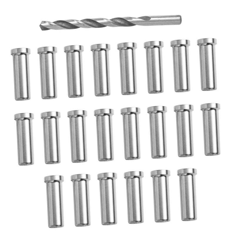 Hemobllo 66pcs Rope Protector Sleeve Kit Stainless Steel for Cable Grommet Socket Grommet for Cable Railing - Image 1