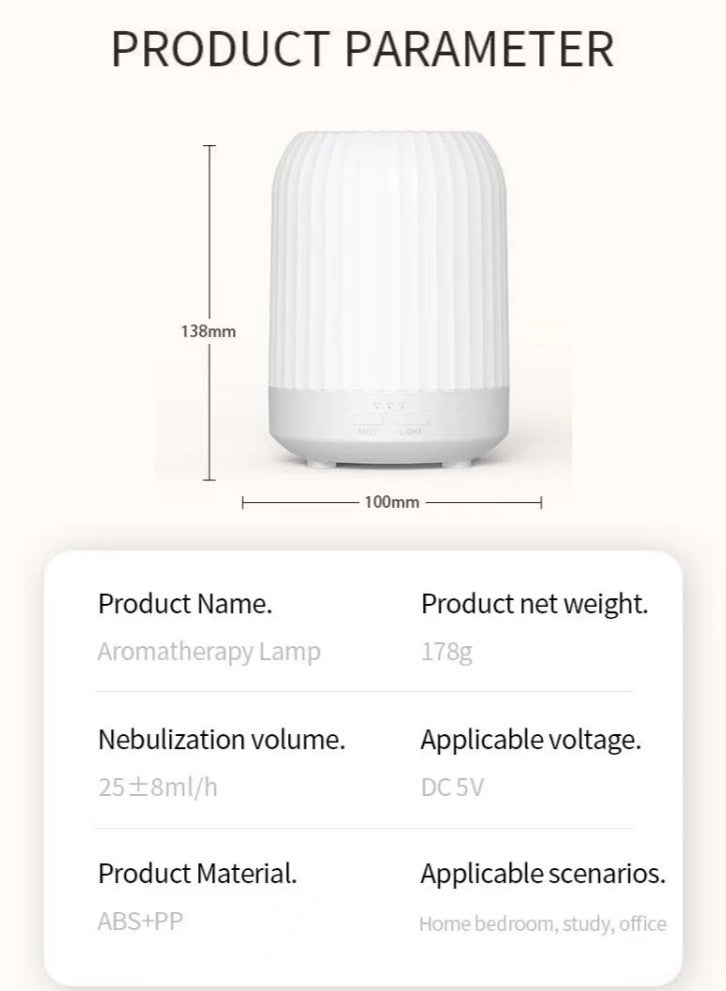 لولكس لولاكس مِرشار عطري ومرطب جو - 250 مل متعدد الألوان مع إغلاق تلقائي للمنزل والمكتب وغرف النوم والمعيشة - Image 2