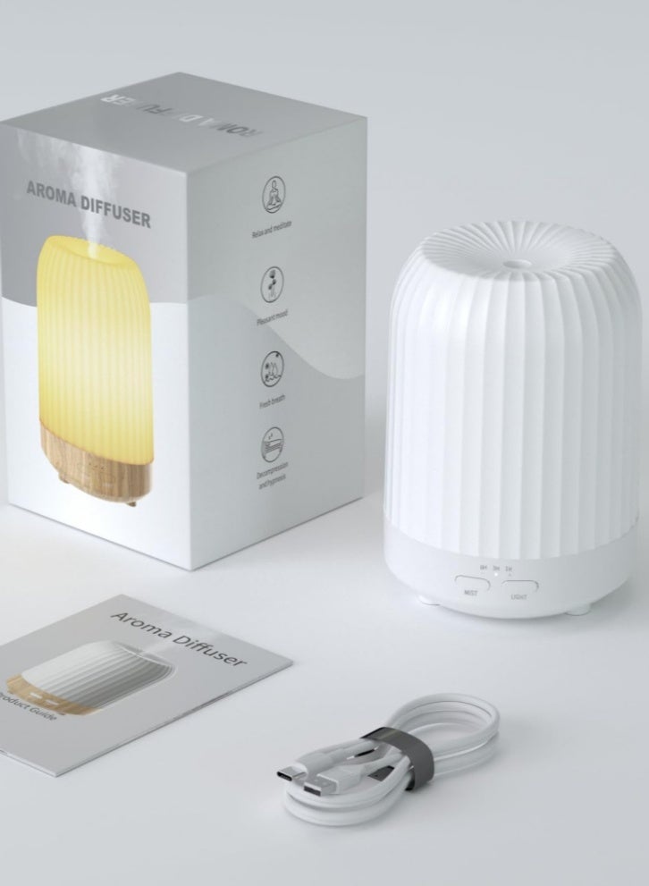 Lullaxx Aromatherapy Essential Oil Diffuser & Humidifier - 250ml Multicolor Air Freshener with Auto Shut-Off for Home, Office, Bedroom, Living Room - Image 3