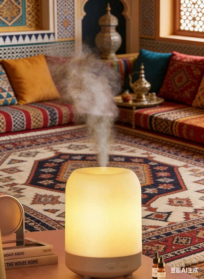 Lullaxx Aromatherapy Essential Oil Diffuser & Humidifier - 250ml Multicolor Air Freshener with Auto Shut-Off for Home, Office, Bedroom, Living Room - Image 1