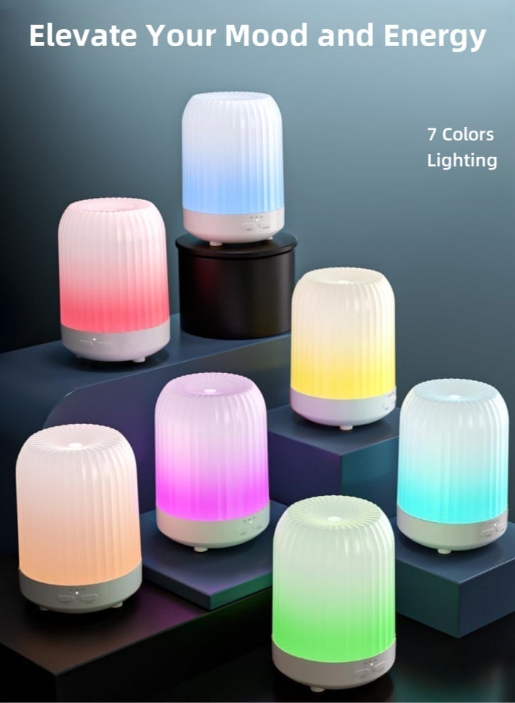 Lullaxx Aromatherapy Essential Oil Diffuser & Humidifier - 250ml Multicolor Air Freshener with Auto Shut-Off for Home, Office, Bedroom, Living Room - Image 5