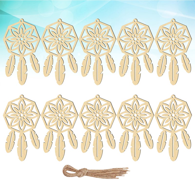 40 pcs Catch Dream Net DIY Home Decoration Pendant Accessories Wall Ornaments for Decor (Beige, Fifth Pattern) - Image 3