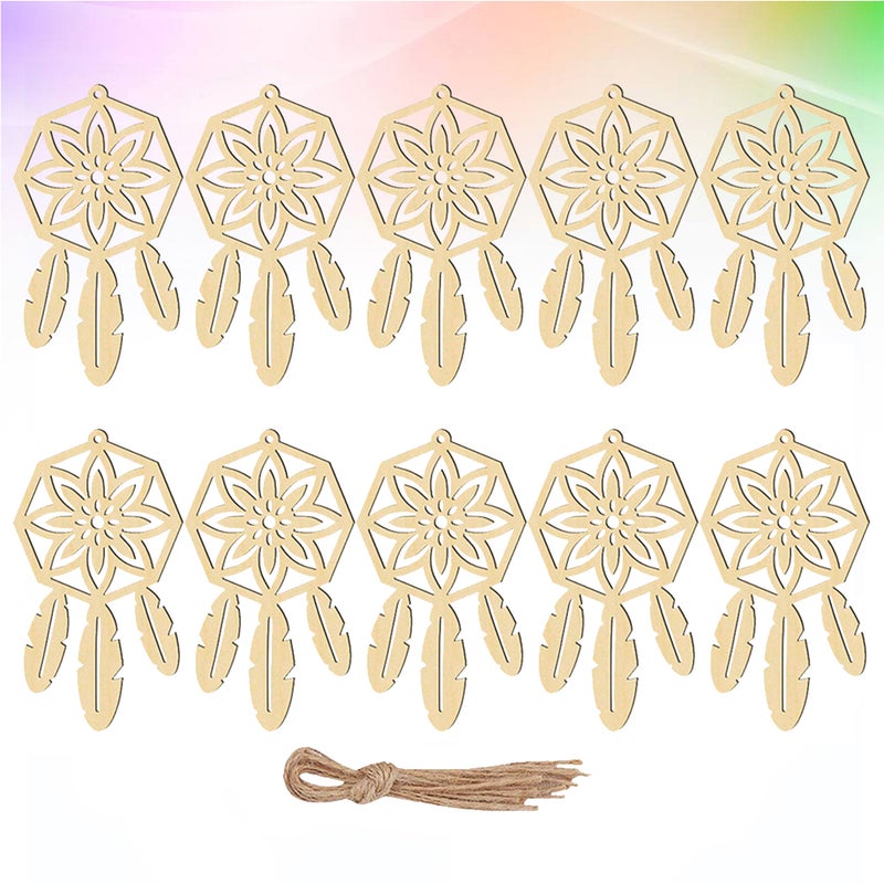 40 pcs Catch Dream Net DIY Home Decoration Pendant Accessories Wall Ornaments for Decor (Beige, Fifth Pattern) - Image 4