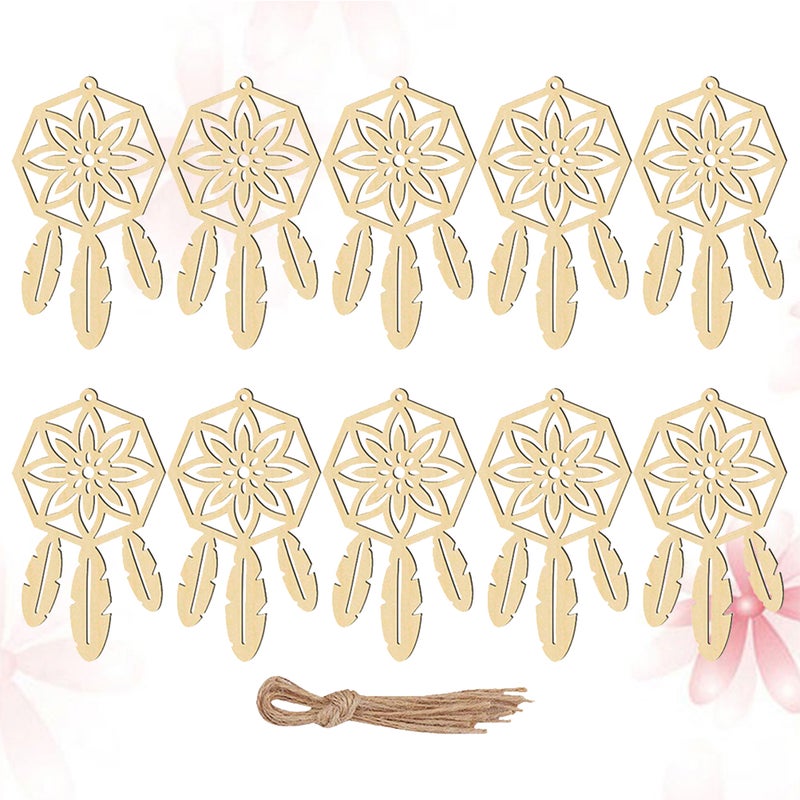 40 pcs Catch Dream Net DIY Home Decoration Pendant Accessories Wall Ornaments for Decor (Beige, Fifth Pattern) - Image 2
