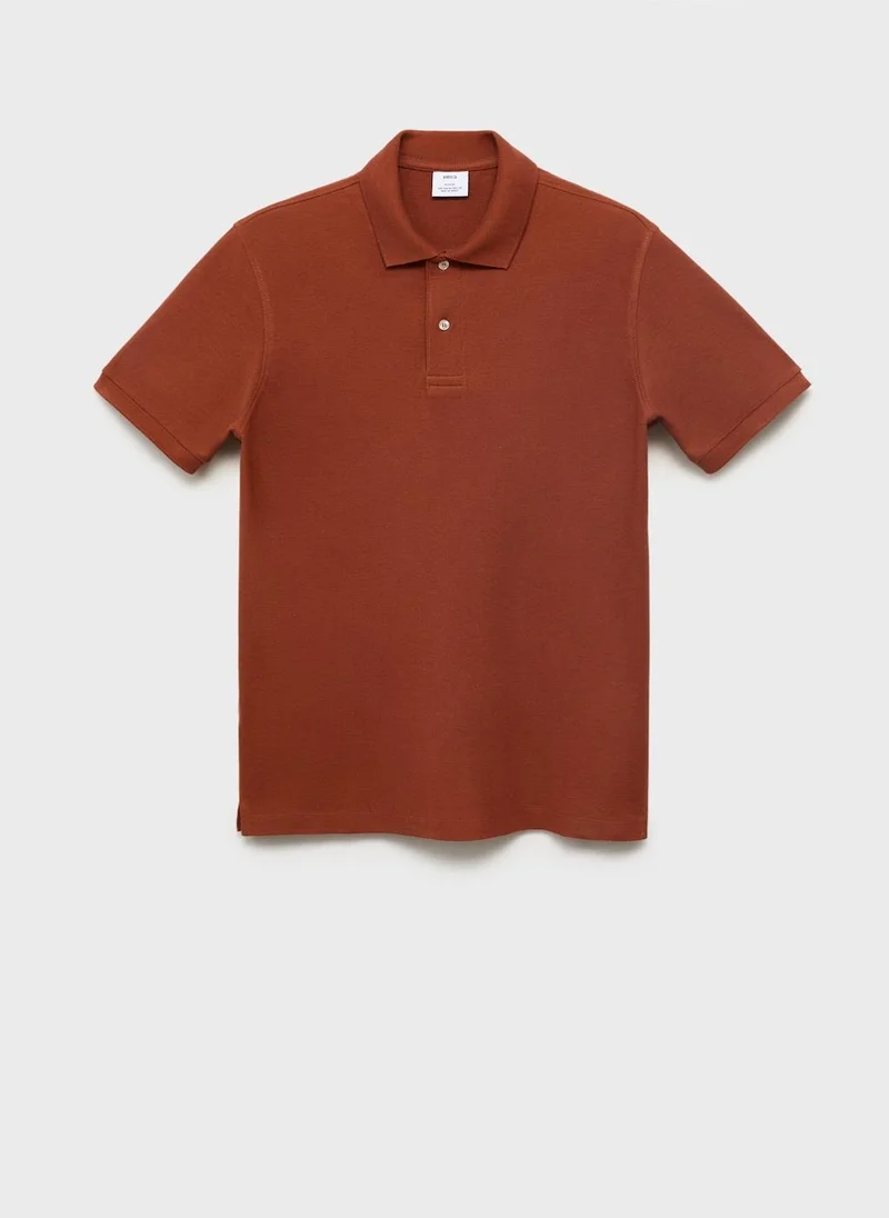 Mango Man Regular-Fit  Piqué Polo Shirt