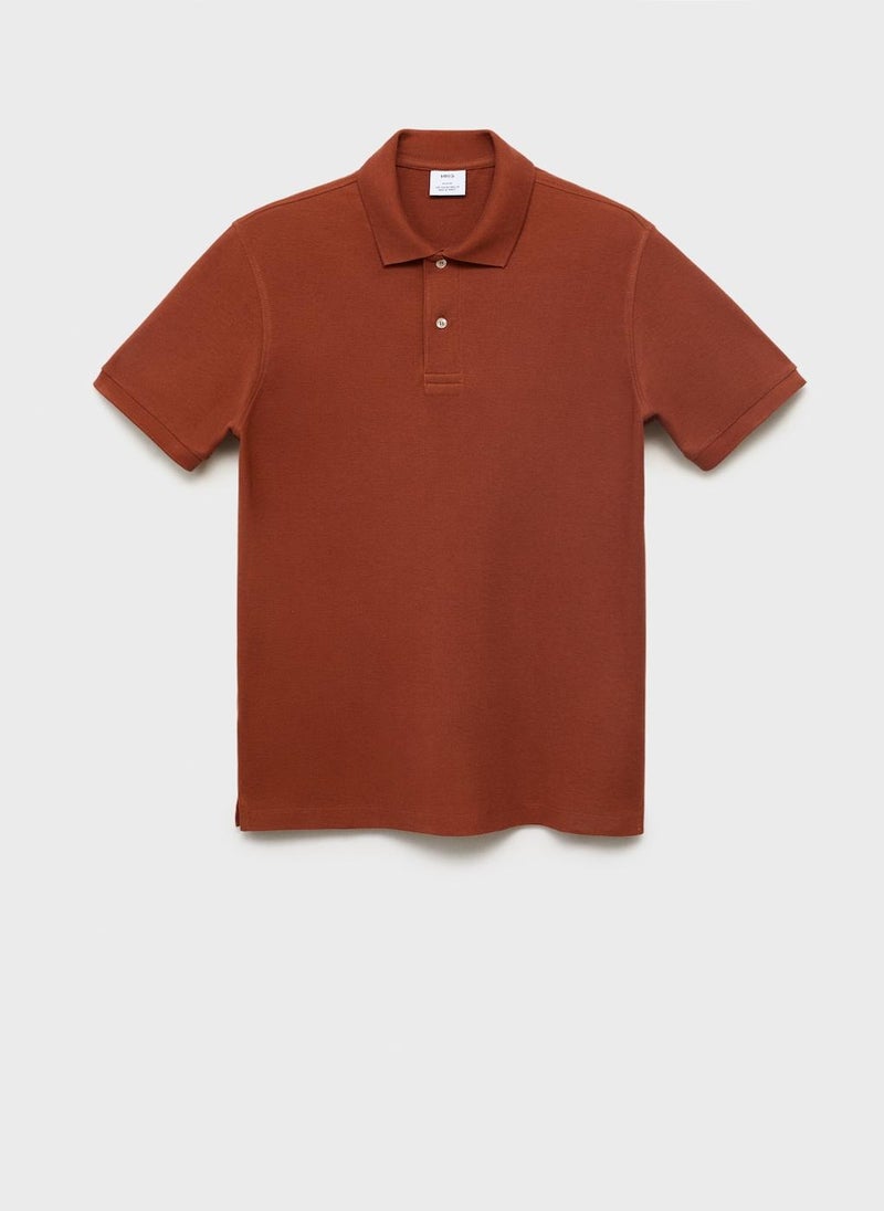 Mango Man Regular-Fit  Piqué Polo Shirt  - Image 1