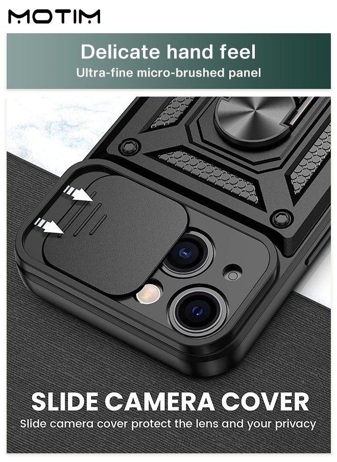 Motim - iPhone 14 Pro Max Case, Armor Cover with Slide Camera Cover, Phone Case Cover for iPhone 14 Pro Max with Magnetic Car Mount Holder, Military Grade Heavy Duty Protective Kickstand - Image 1