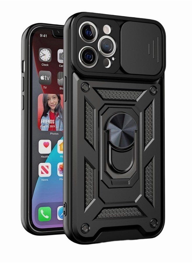 Motim - iPhone 14 Pro Max Case, Armor Cover with Slide Camera Cover, Phone Case Cover for iPhone 14 Pro Max with Magnetic Car Mount Holder, Military Grade Heavy Duty Protective Kickstand - Image 1