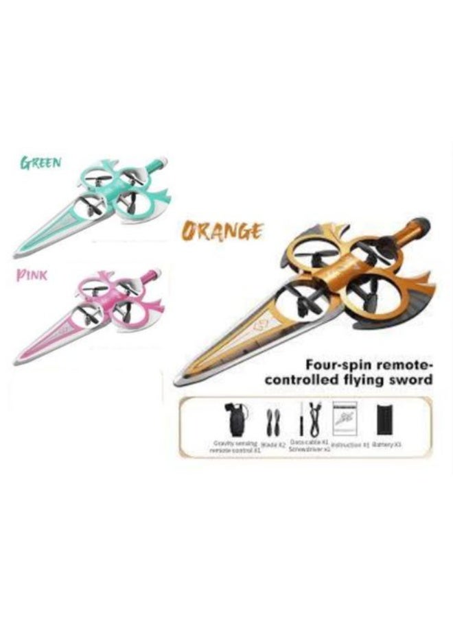 Flying Sword RC Airplane, Gesture Control Airplanes for Kids Adults 8-16, Remote Control Planes with Light, 360° Flip Fighter Jet Toy, Gravity Sensing, Stunt Roll, Gifts for Kids Boys Girls Multicolor - Image 2