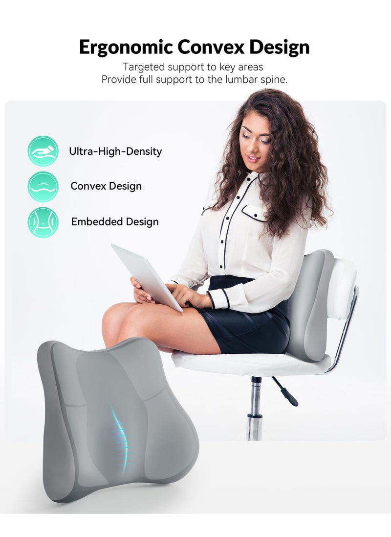 Generic - Lumbar Support Pillow for Office Chair，Memory Foam Back Support Cushion for Back Pain Relief，Back Support Pillow for Home, Office, Car Seat - Image 1