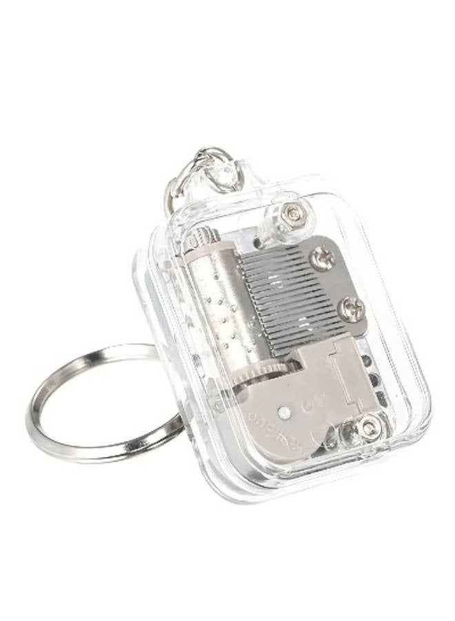 Hand Operated Movement Music Box Keychain - Image 1