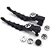 XKH-MOTO XKH Motorcycle Parts Brake Clutch Hand Lever Compatible with Sportster 1200 883 883R Forty Eight Seventy Two Black Levers with Black Zumbie Cross Groove Covers B00Y44ICNK - Image 2