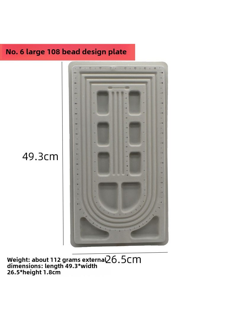 Generic - DIY Jewelry Beading Design Board No. 6 large 108 bead chain design plate - Image 1