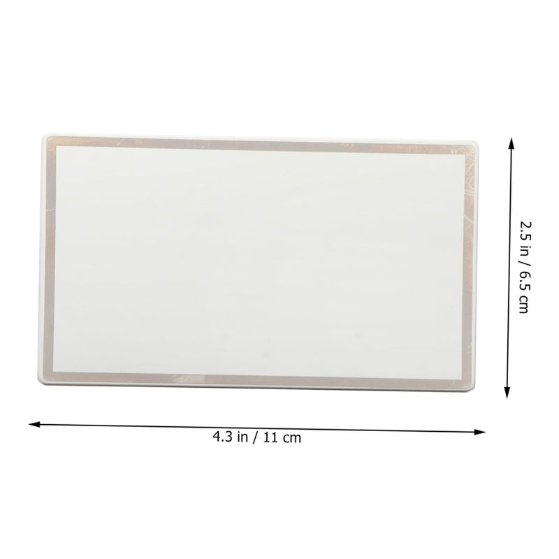 Transparent Car Visor Mirror Suction Cup Makeup Vanity Mirror 11x6 5cm Easy Install - Image 3