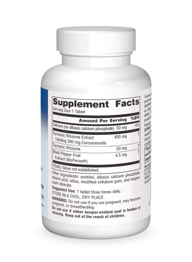 Planetary Herbals Full Spectrum Turmeric Extract Tablets, 450 mg, 60 Count - Image 3