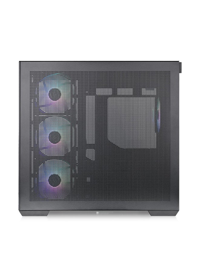 Thermaltake View 380 TG ARGB Mid Tower Chassis, Compatible with Hidden-Connector Motherboards, Dual Chamber Design, Tempered Glass Front and Left Panels |CA-1Z2-00M1WN-00 Black - Image 4