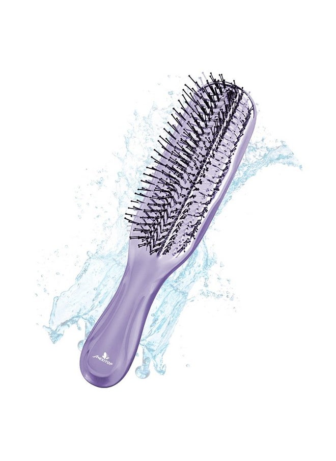 MEXITOP Hair Brush Shampoo Brush Wet And Dry Hair Scalp Brush For Women & Men Scalp Brush Hair Scrubber Exfoliator For Dandruff Wash Hair Bath(Purple)  - Image 1