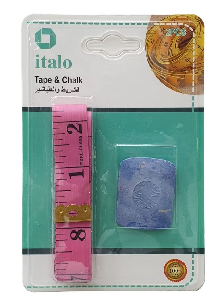 ITALO Sewing Tailor Ruler Tape Measure 60 Inch and Tailors Chalk Better Option For Tailors - Image 1