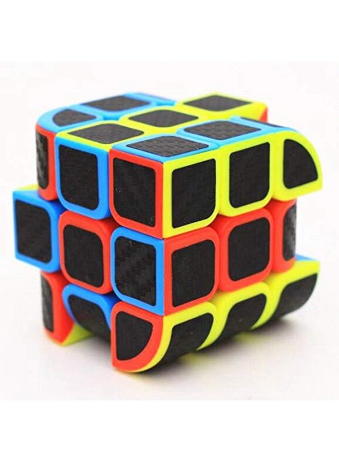 Curve 3X3 Carbon Fiber Sticker Penrose Speed Cube Penrose Cube Stickerless With Black Sticker Puzzle - Image 5