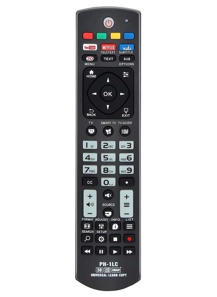 Raxoom Universal Remote Control with Luminous Buttons Compatible Replacement for Most 3D LCD LED Smart Plasma Philips TV - Image 1