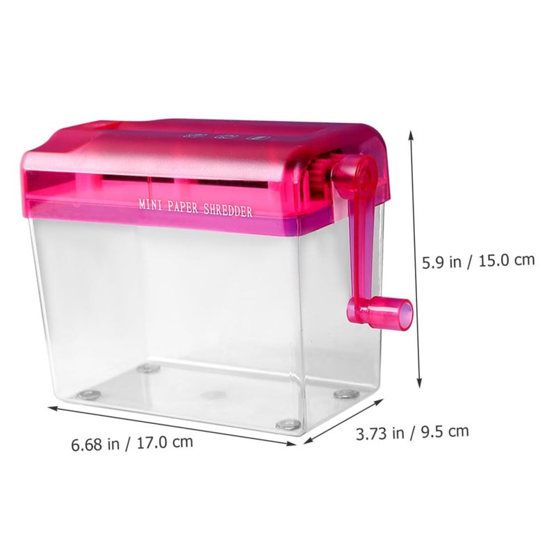 Veemoon Manual Small Paper Shredder For Office Use Portable Handheld Desktop Shredder Convenient Privacy Protection For Documents Lightweight Easy To Operate For Home School And Office - Image 3