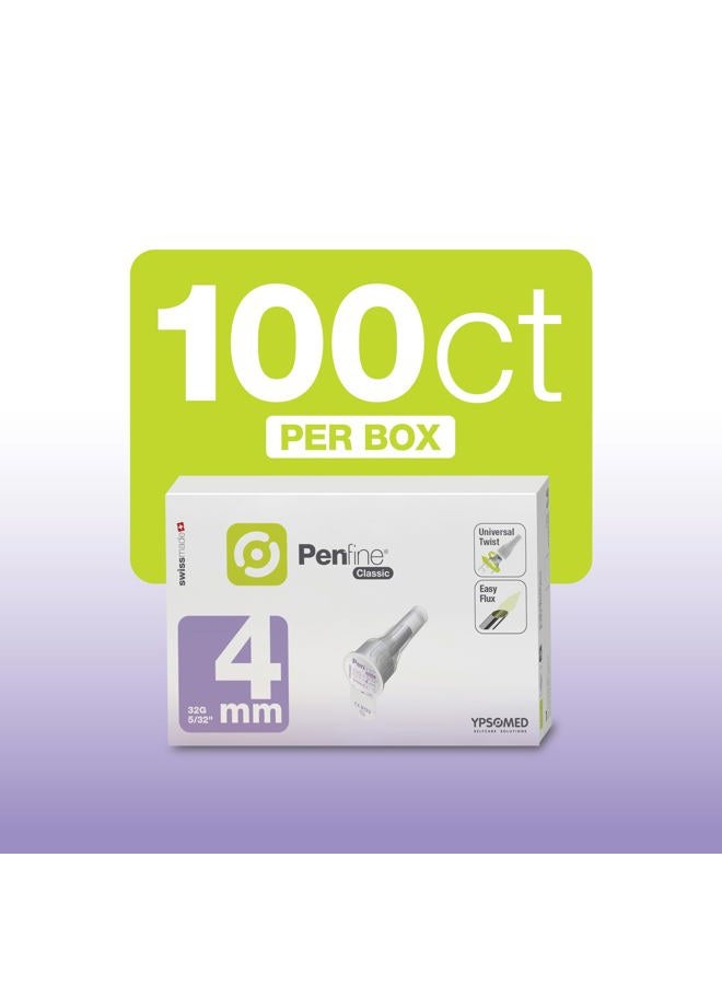 Penfine Classic Pen Needle - 32G x 4mm, 100ct, Swiss Made, Universal Fit - Image 5