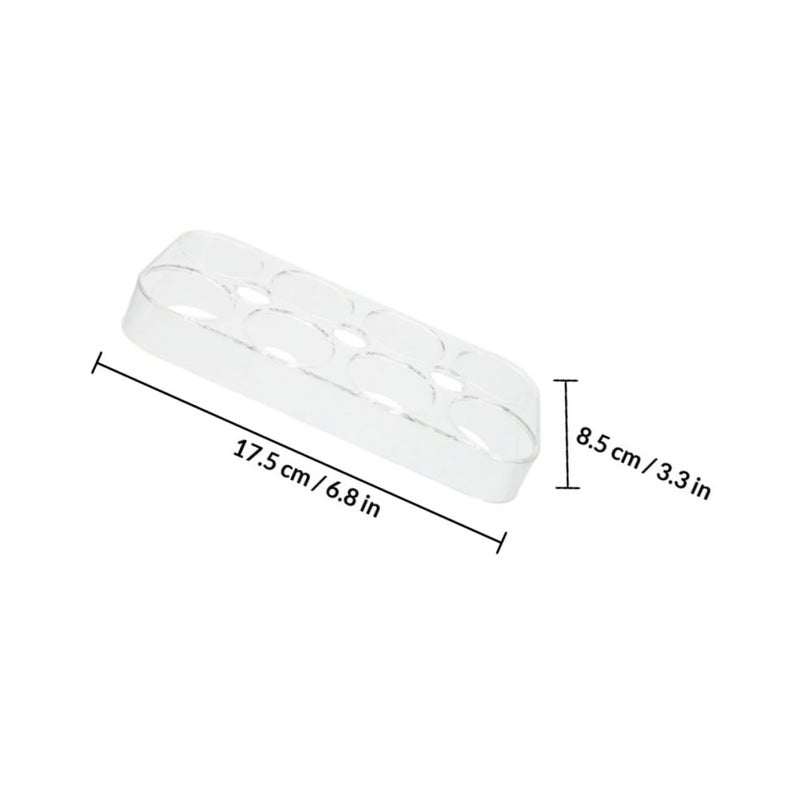 Universal Egg Holder and Tray Set for Refrigerator 6 and 8 Compartments Fixed Storage Box Kitchen Organizer 2pcs - Image 3