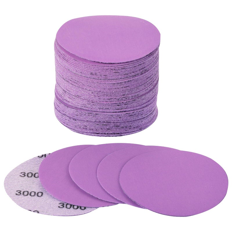 Arilier 3 Inch Sanding Disc 40Pcs, 3000 Grit Sandpaper, Drill Sanding Attachment, Wet Dry Hook and Loop Sandpaper Discs for Random Orbital Sanders, Alumina Sand Paper for Wood, Metal, Automotive - Image 5