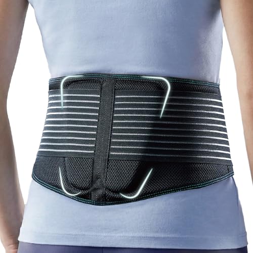 OPPO RW500 Back Support Belt with Lumbar Pad Alleviates Lower Back Pain Relief Sciatica Pain Relief Herniated Disc Scoliosis Ideal for Office Workers Daily Comfort Black LXL 1Pack - Image 1