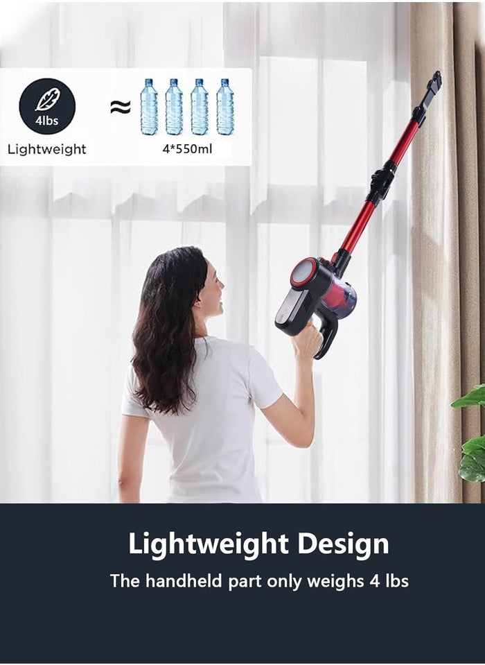 Joshberg - 6-in-1 Cordless Vacuum Cleaner, 14000pa Stick & Handheld Vacuum Cleaner with Brushless Motor, 180° Foldable Wand,Lightweight Portable Vacuum Cleaner for Hard Floor Car Carpet Pet Hair Cleaning - Image 1