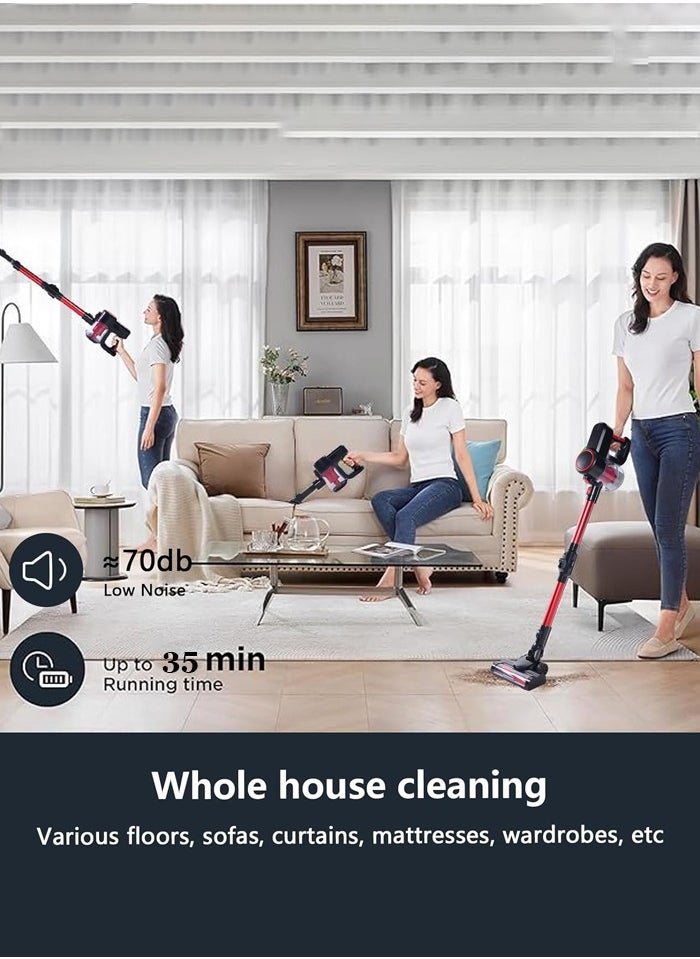 Joshberg - 6-in-1 Cordless Vacuum Cleaner, 14000pa Stick & Handheld Vacuum Cleaner with Brushless Motor, 180° Foldable Wand,Lightweight Portable Vacuum Cleaner for Hard Floor Car Carpet Pet Hair Cleaning - Image 1