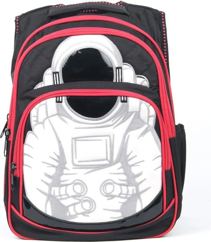 Masho Trend Red 3-Eyed Astronaut School Bag + Nutrition + Water Bottle - Space Bag Primary School Bag Backpack