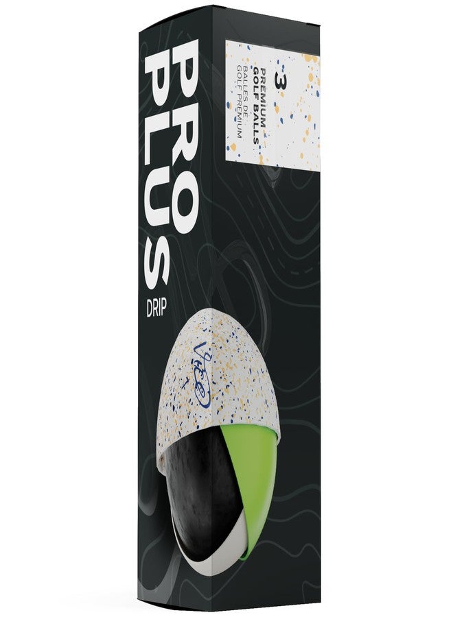 Vice Golf Vice Pro Plus Golf Balls (2025 Model) (Navy/Orange Drip) - Image 2