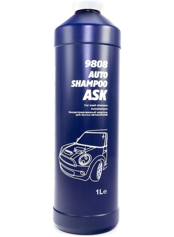 MANNOL 9808 Auto Car Shampoo Professional Concentrated Car Cleaning Foam For All Paintwork Surfaces, Give The Car A Shiny, Glossy Look  Citrus Pleasant Scent  1L - Image 1