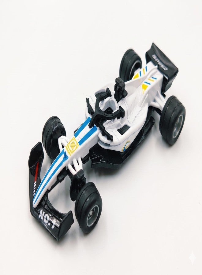 eToymart Mini Metal Die Cast Car Toy Play Set of 2 | Toy Vehicle Play Set | High Speed Unbreakable Small Racing Vehicle Cars for Kids | Exciting Playtime Adventures Toy | 3+ Years (Red & White) - Image 3