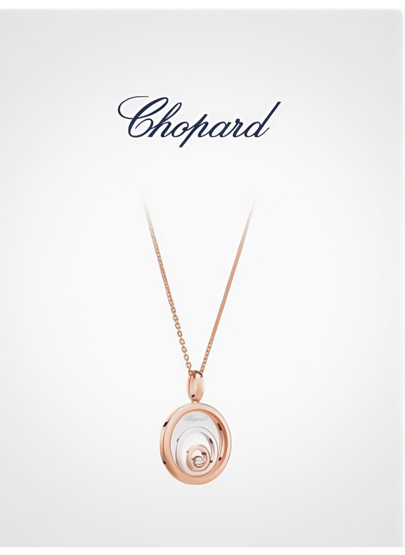 Chopard Chopard Happy Spirit 18K Rose Gold Diamond Necklace Pendant Gift for Women  - Image 3