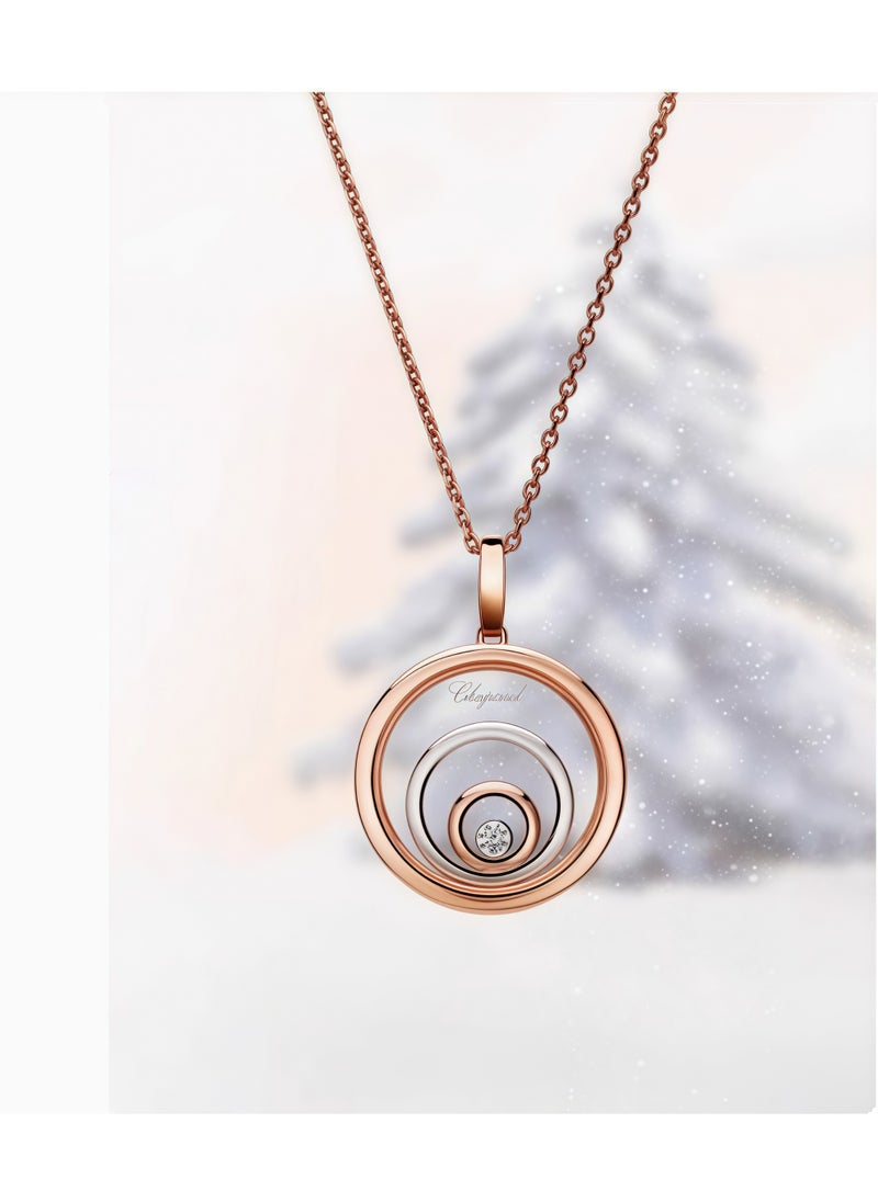 Chopard Chopard Happy Spirit 18K Rose Gold Diamond Necklace Pendant Gift for Women  - Image 2