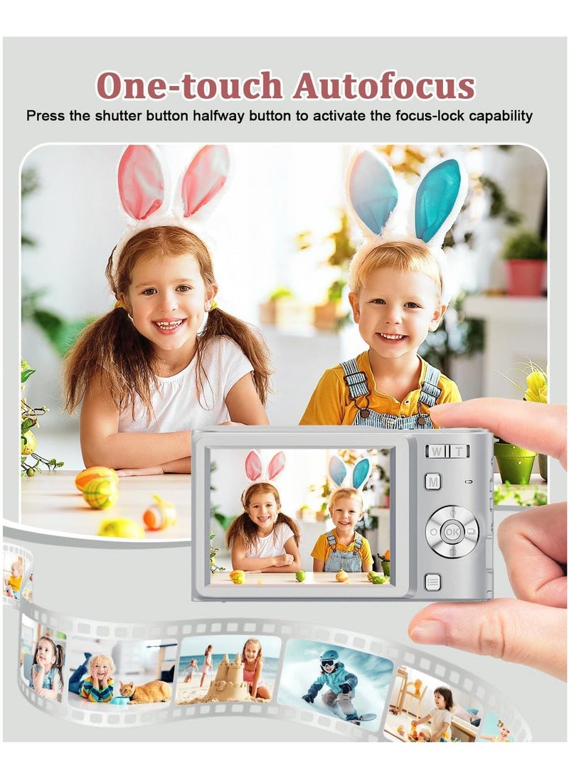 Generic Digital Camera, 50MP Full HD 1080P Camera with 16x Zoom Anti-Shake, Compact Camera for Teens Girls Boys, Kids Camera with 32GB SD Card - Image 3