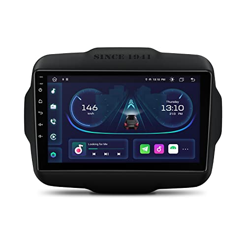 Xtrons ستيريو سيارة XTRONS أندرويد 13 لجيب رينيغيد، شاشة تعمل باللمس 9 بوصة، نظام ملاحة GPS، وحدة رأس بلوتوث مدمجة، دعم تشغيل السيارات، دعم 4G LTE، OBD2، DVR، TPMS، كاميرا خلفية - Image 1